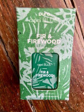 PURA Refill Replacement Fragrance Capri Blue Fir & Firewood .34 Fl Oz 10 ml